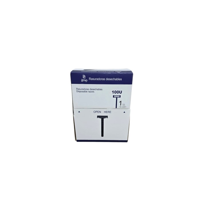 Comprar Rasuradora con Peine Nitro 1 Hoja Negra 100 uds | Tattoo