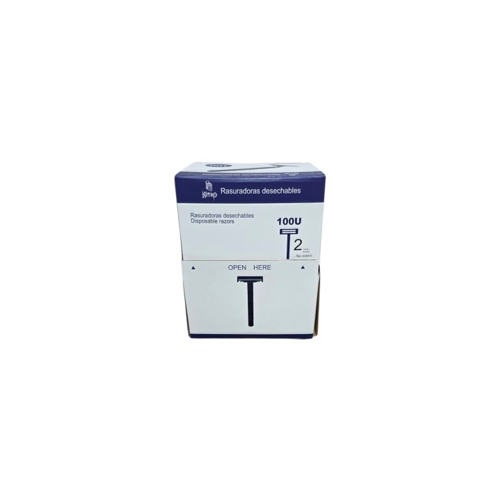 Comprar Rasuradora con Peine Nitro 2 Hojas Negra 100 uds | Tattoo