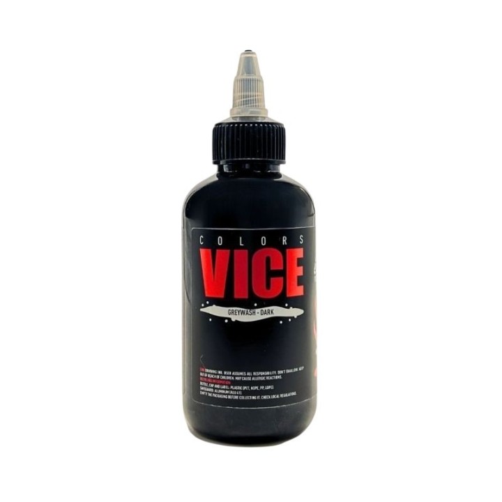 Vice Colors Greywash Dark | Gris Oscuro Profesional | Nitro Tattoo Supplies