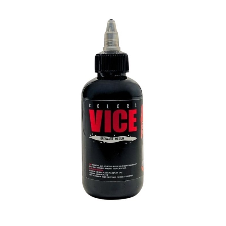 Vice Colors Greywash Medium | Gris Intermedio Profesional | Nitro Tattoo Supplies