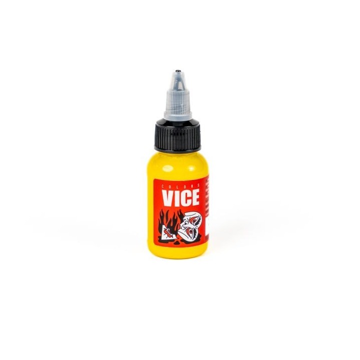 Amarillo 1oz Vice Colors | Pigmento Amarillo Intenso | Nitro Tattoo Supplies