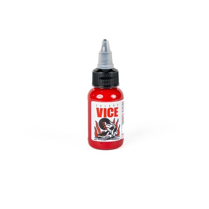 Red End 1oz Vice Colors | Pigmento Rojo Intenso | Nitro Tattoo Supplies