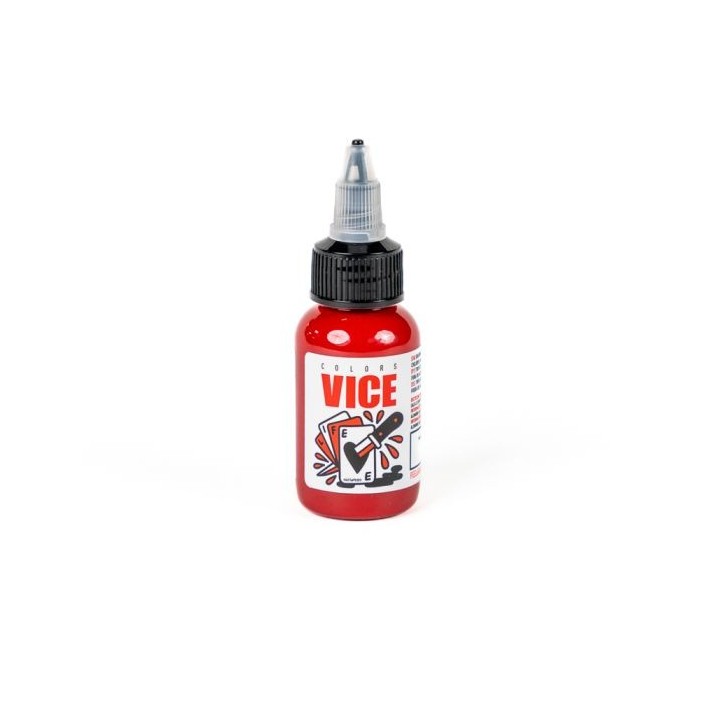Bleeding Red 1oz Vice Colors | Pigmento Rojo Intenso | Nitro Tattoo Supplies