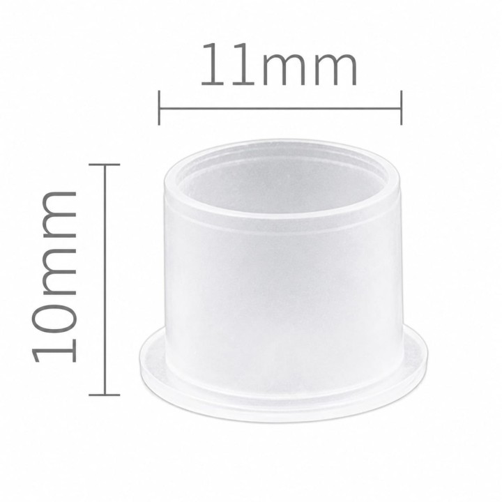 Cups 10x11mm con Base 100/200/1000 uds | Tattoo Ink Cups Profesionales | Nitro Tattoo Supplies