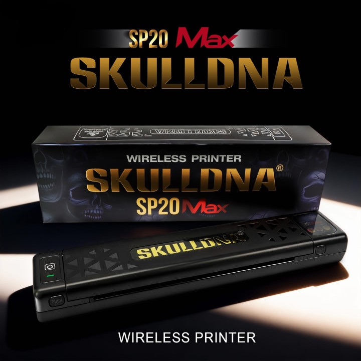 SKULLDNA SP20 MAX | Impresora Portátil con Pantalla Táctil 203 DPI