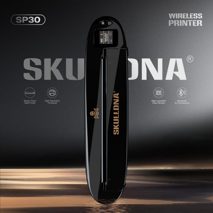 SKULLDNA SP30 | Impresora Portátil Rápida 30–45 mm/s Bluetooth/USB