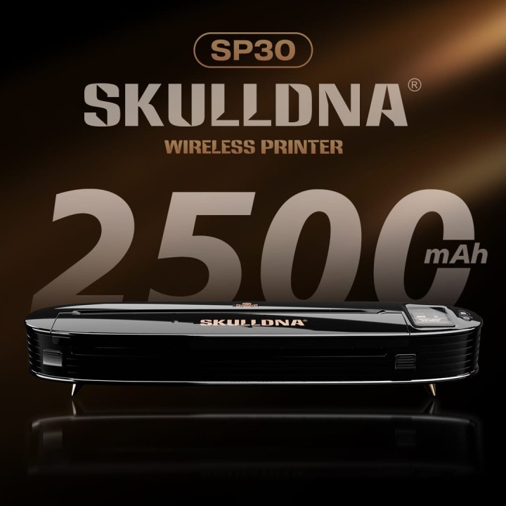 SKULLDNA SP30 | Impresora Portátil Rápida 30–45 mm/s Bluetooth/USB
