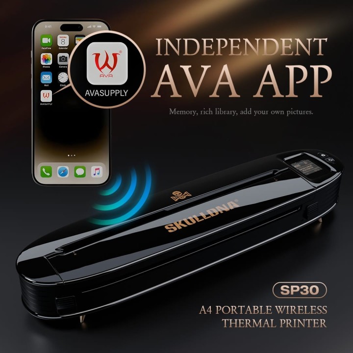 SKULLDNA SP30 | Impresora Portátil Rápida 30–45 mm/s Bluetooth/USB
