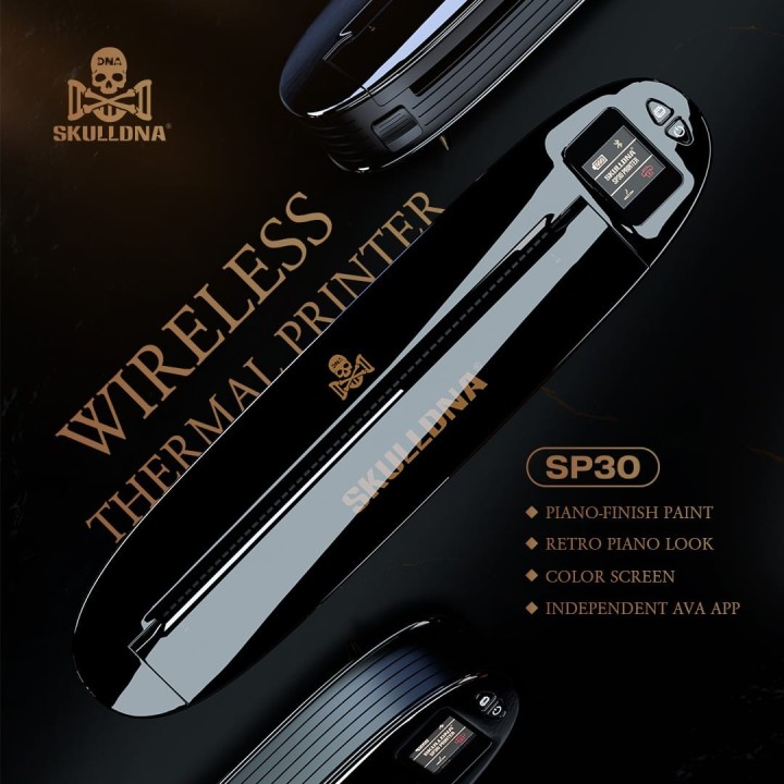 SKULLDNA SP30 | Impresora Portátil Rápida 30–45 mm/s Bluetooth/USB