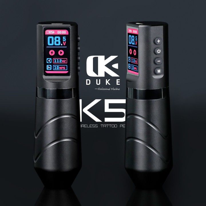 DUKEGLO K5 | Máquina de Tatuar Inalámbrica 4.0 mm Profesional