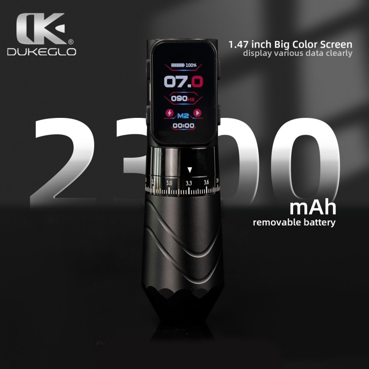 DUKEGLO K7 | Máquina de Tatuar Inalámbrica 7 Strokes 10.000 RPM