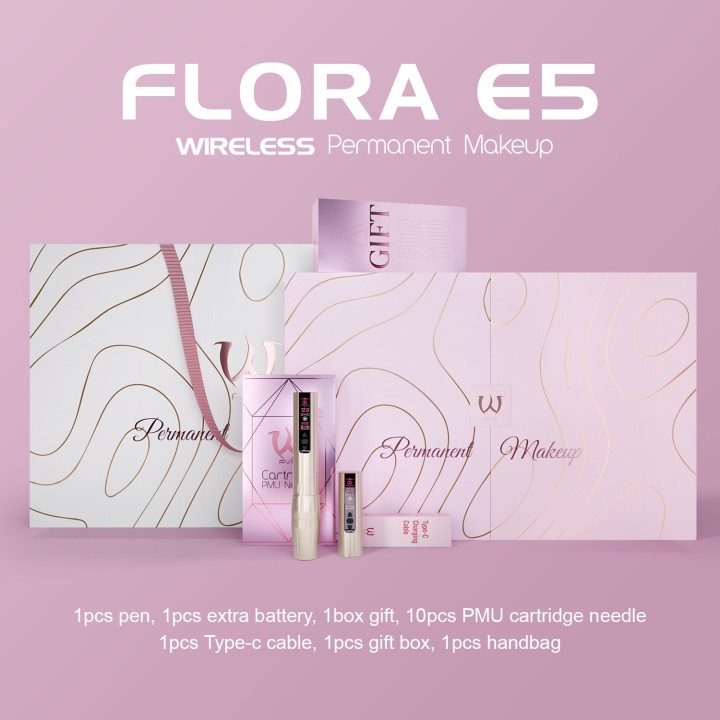 AVA Flora E5 Gift Set | Máquina PMU Profesional Micropigmentación
