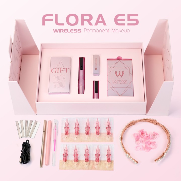 AVA Flora E5 Gift Set | Máquina PMU Profesional Micropigmentación