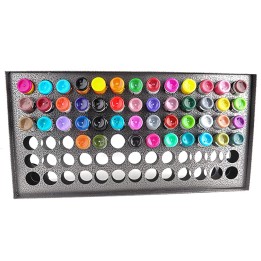 Organizador de Tintas 1 oz Metálico | 78 Botes para Tatuaje