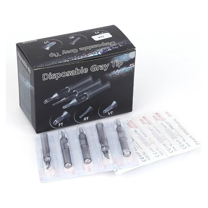 Tip FT Desechable Esterilizado Flat | Tattoo Profesional