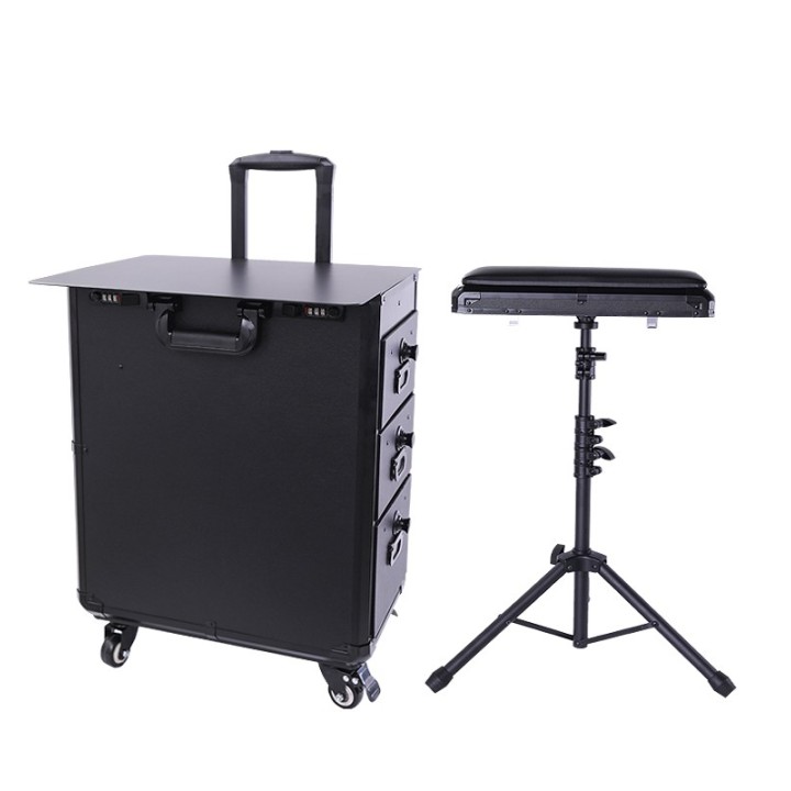 Maleta de Viaje Convertible para Tatuaje | Mesa y Apoyabrazos