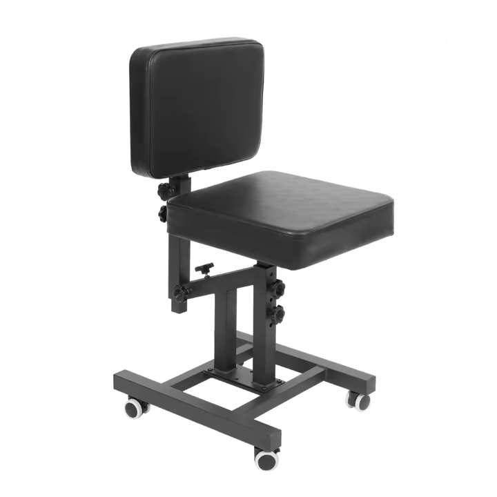 Silla Multifuncional Ajustable para Tatuaje con Ruedas