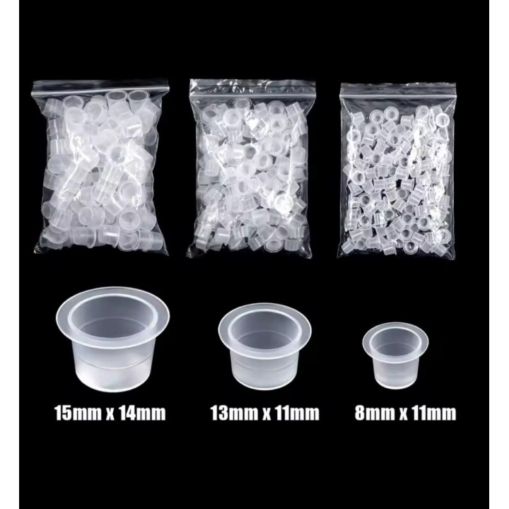 Cups Sin Base 1000uds | 8x11 13x11 15x14 Tattoo Supplies