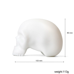 Calavera de Piel Sintética para Tatuaje 80x67 mm