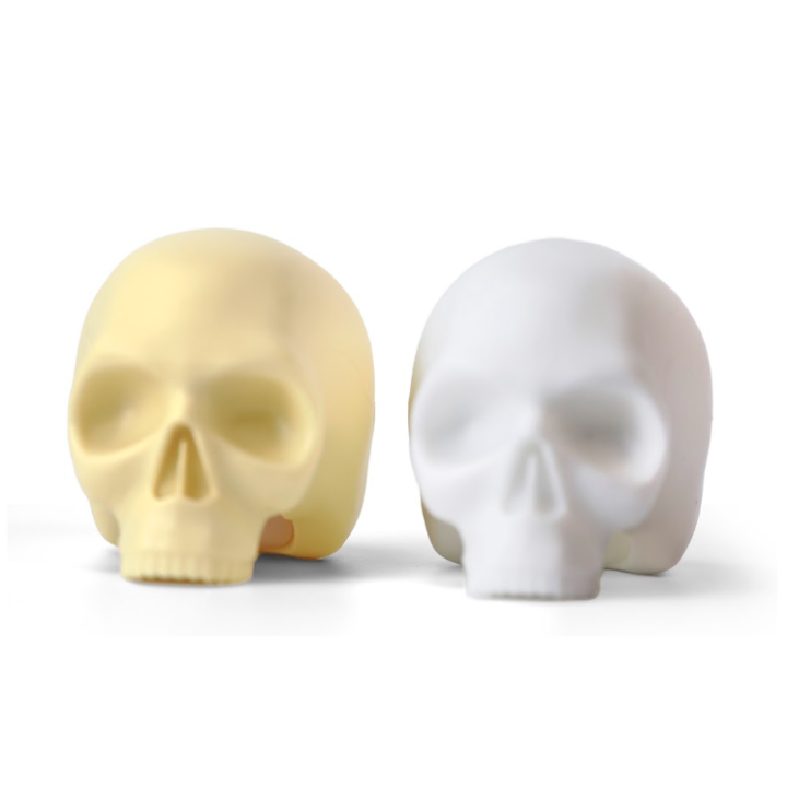 Calavera de Piel Sintética para Tatuaje 80x67 mm